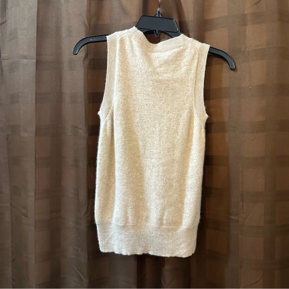 J. Crew 100% Cashmere Tan Sweater Vest size XS - Picture 3 of 3